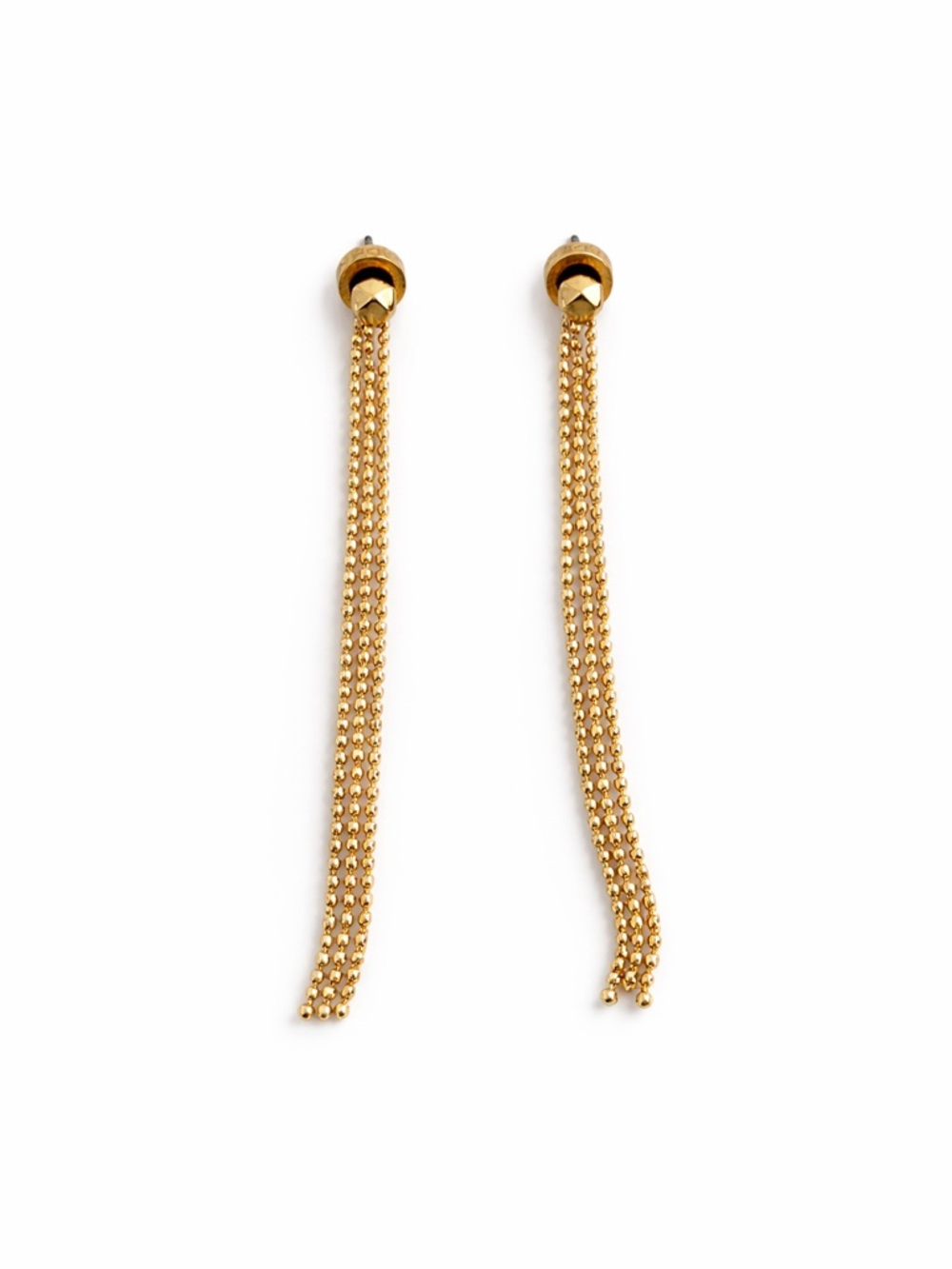 DKNY Vintage Y2K Gold Chain Drop Earrings